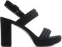 5th Avenue suède sandalettes zwart - Thumbnail 1
