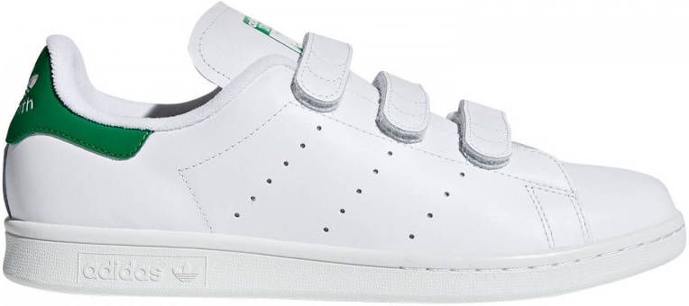 Adidas Witte Sneakers Hoogwaardig Leer Comfortabele Stoffen Voering Duurzame Rubberen Zool Wit Unisex