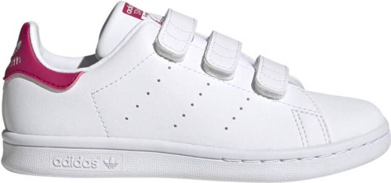 Adidas Originals Stan Smith sneakers wit roze Meisjes Gerecycled polyester (duurzaam) 34