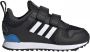 Adidas Originals Zx 700 sneakers zwart wit antraciet - Thumbnail 2