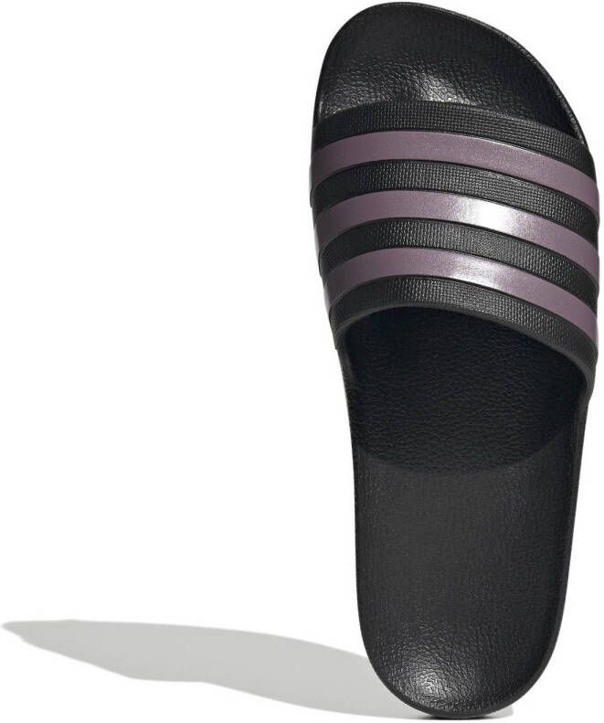 Adidas Performance Adilette Aqua badslippers zwart paars