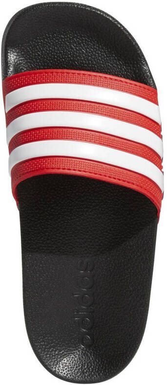 Adidas Perfor ce Adilette Shower badslippers zwart wit rood Rubber 35