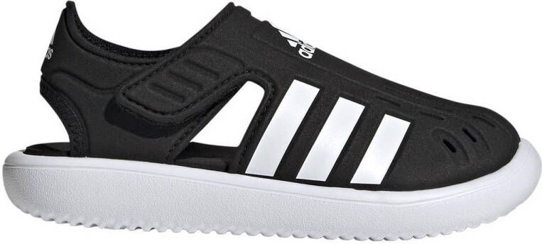 Adidas Sportswear Water Sandal waterschoenen zwart wit kids Rubber 32