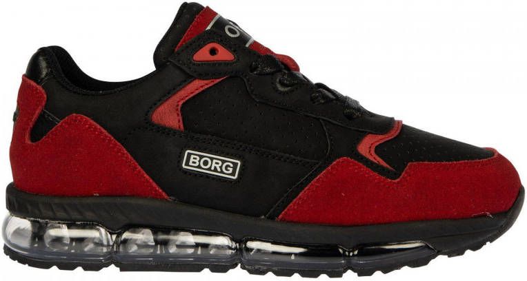 Björn Borg X500 PRF BLK K sneakers rood zwart