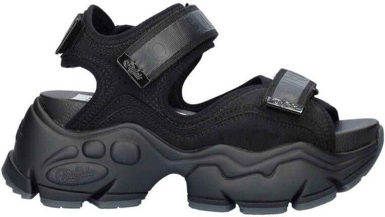 Buffalo Binary chunky sandalen zwart