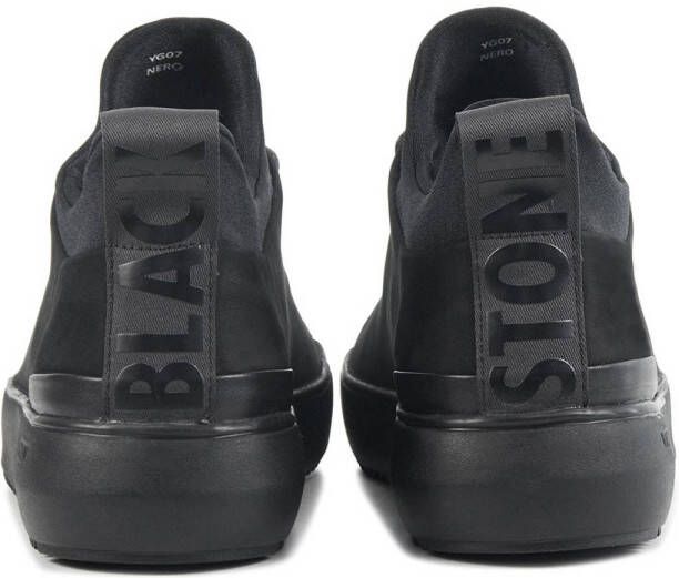 Blackstone nubuck sneakers zwart