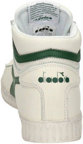 Diadora hoge leren sneakers off white groen
