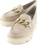 Oxmox chunky loafers met ketting beige - Thumbnail 2