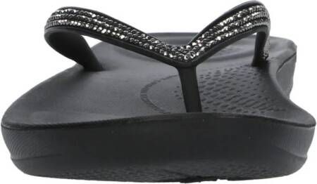 FitFlop TM Iqushion sparkle teenslippers zwart