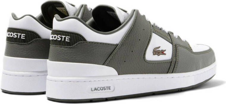 Lacoste Court Cage sneakers wit kaki