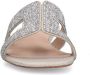 Manfield Dames Zilveren glitter slippers - Thumbnail 5