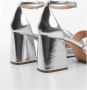 Mango sandalettes zilver Dames Imitatieleer 36 | Sandalette van - Thumbnail 3