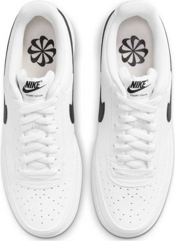 Nike Court Vision low sneakers wit zwart