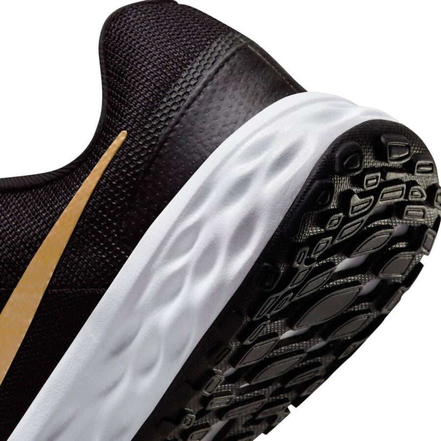 Nike Revolution 6 sneakers zwart metallic goud