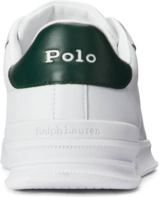 POLO Ralph Lauren Heritage Court leren sneakers wit groen
