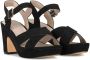 POELMAN C0118-15PSH1 sandaal black Zwart Synthetisch Sandalen met hak Dames - Thumbnail 3