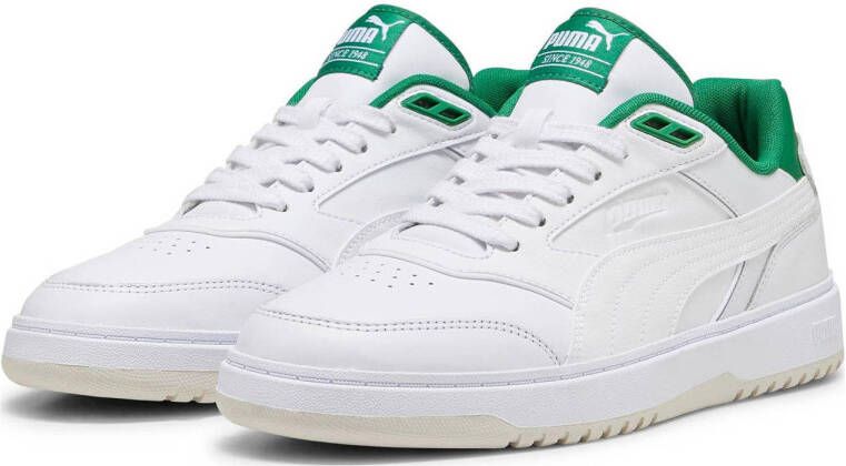Puma Doublecourt sneakers wit groen