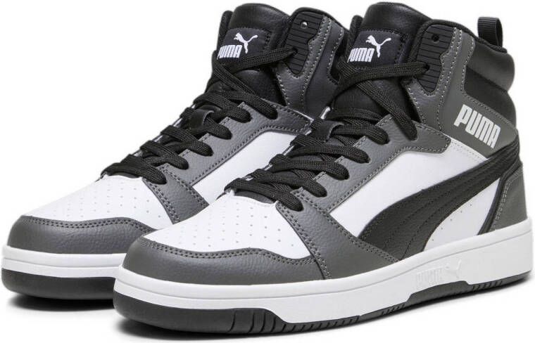 Puma Rebound V6 Sneakers Dames white black shadow grey maat: 40.5 beschikbare maaten:36 37.5 38.5 37 39 40.5