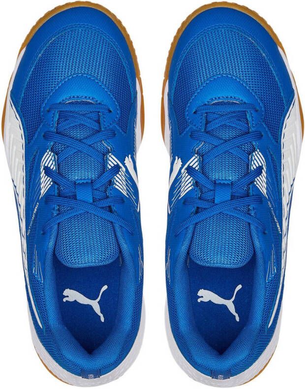 Puma Solarflash Jr II voetbalschoenen blauw wit