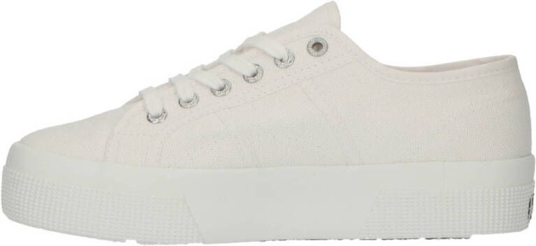 Superga canvas sneakers wit