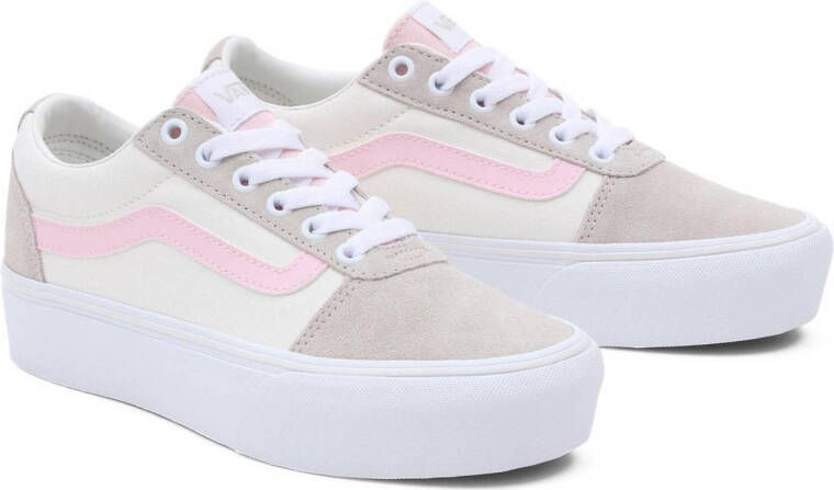 VANS Ward Platform sneakers ecru beige roze