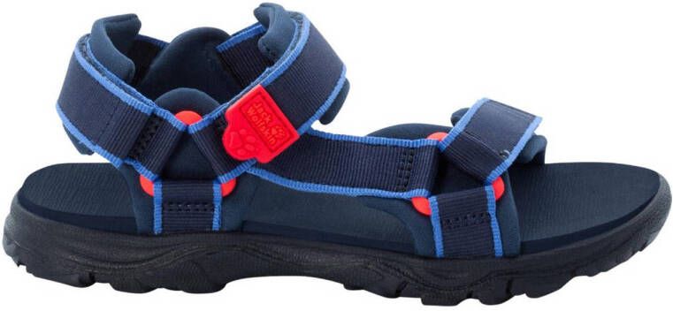 Jack Wolfskin Seven Seas 3 sandalen blauw rood kids