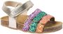 Kipling sandalen met glitters multi Goud Meisjes Imitatieleer Meerkleurig 23 - Thumbnail 2