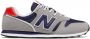 New Balance 373 sneakers grijs donkerblauw rood - Thumbnail 1