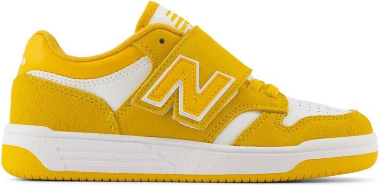 New Balance 480 sneakers geel wit Leer Effen 32