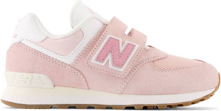 New Balance 574 sneakers roze wit Suede Logo 33.5