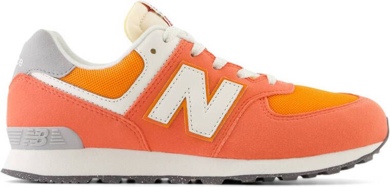 New Balance 574 V1 sneakers oranje wit grijs Suede Meerkleurig 40