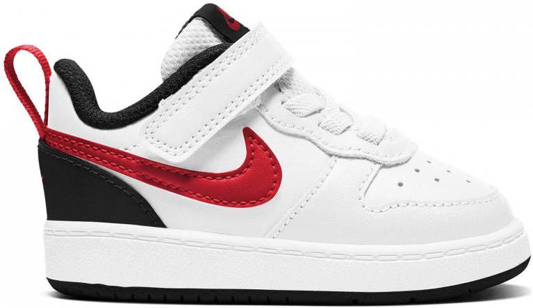 Nike Court Borough Low 2 sneakers wit rood zwart