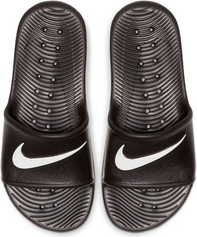 Nike Kawa Shower (GS PS) badslippers zwart wit