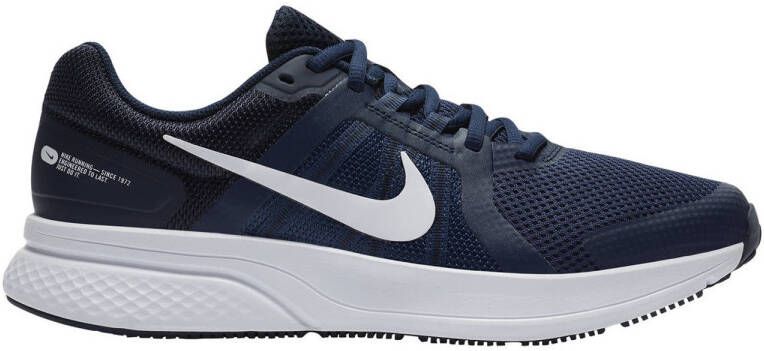 Nike Run Swift 2 hardloopschoenen donkerblauw wit