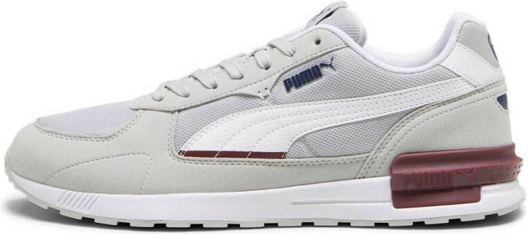 Puma Graviton sneakers grijs wit donkerrood Mesh Logo 41