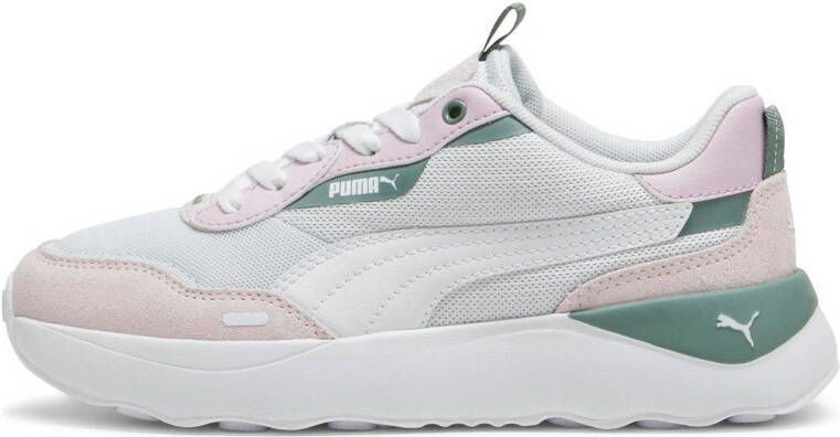 Puma Runtamed Platform sneakers lichtgrijs wit lila groen