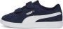Puma Smash 3.0 SD V sneakers donkerblauw wit Suede Logo 22 - Thumbnail 1