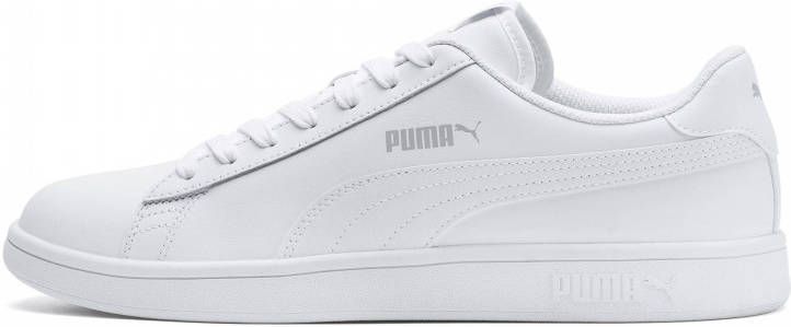 Puma Smash v2 leren sneakers wit
