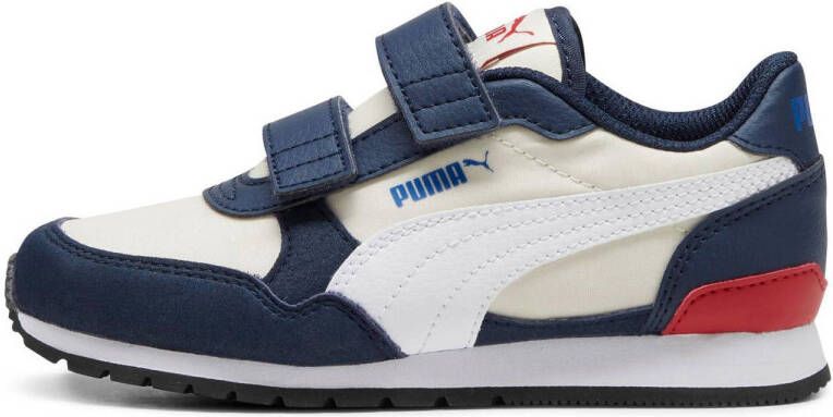 Puma ST Runner V3 sneakers ecru wit donkerblauw Imitatieleer 34