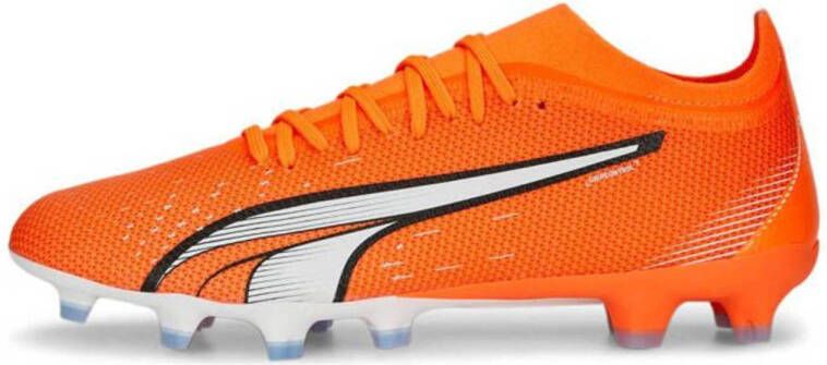 Puma Ultra Match FG AG voetbalschoenen oranje wit