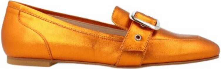 MW RED-RAG Oranje metallic loafers | 78598