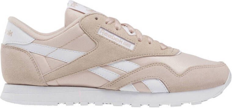 Reebok Classics Classic Nylon sneakers beige lichtroze wit