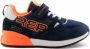 Replay SHOOT JR-1 suede sneakers donkerblauw oranje Logo 28 - Thumbnail 2