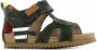 Shoesme BI22S086 A leren sandalen met camouflageprint groen - Thumbnail 1