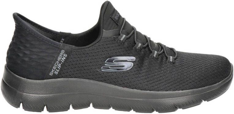 Skechers slip-on sneakers zwart