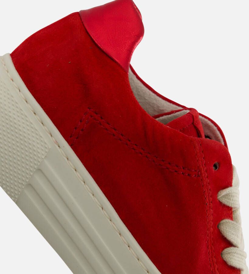 Gabor Sneakers rood Suede