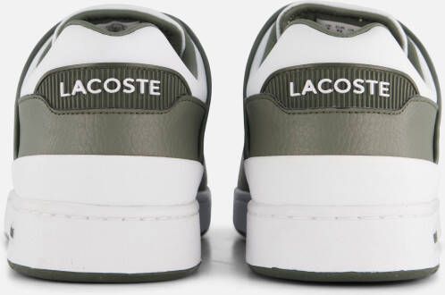 Lacoste Court Cage Sneakers wit Imitatieleer