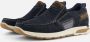 Outfielder Instappers blauw Nubuck - Thumbnail 3