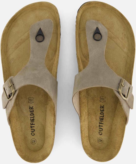 Outfielder Slippers taupe Suede
