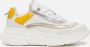 VINGINO Odette Low leren sneakers wit lichtroze lichtgroen Meisjes Leer 26 - Thumbnail 11